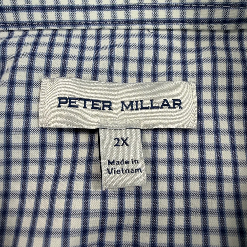 Peter Millar Performance Men 2x Gingham Check But… - image 2